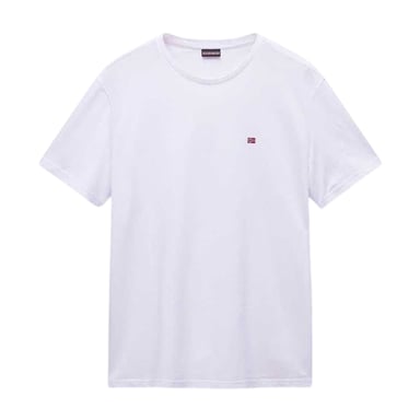 Napapijri Heren Salis Logo T-shirt met korte mouwen (Helder wit)