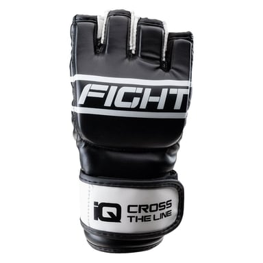 IQ Unisex Adult Marts Martial Arts Gloves With Thumb (Black/White)