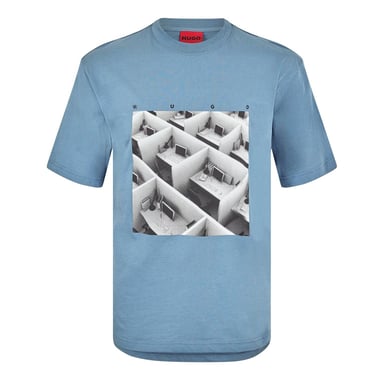 Hugo Mens Dodger Graphic T-Shirt (Blue)