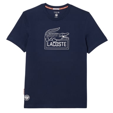 Lacoste Mens Roland Garros Edition Chest Logo T-Shirt (Blue)