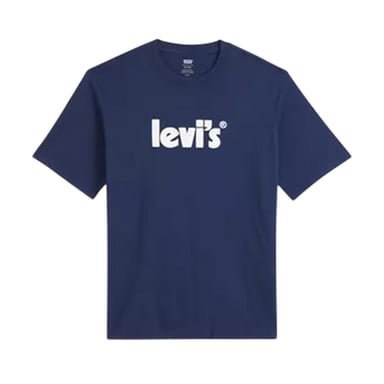 Levis Mens Cotton Relaxed Fit Short-Sleeved T-Shirt (Dark Blue)