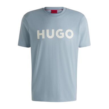 Hugo Mens Dulivio Contrast Logo T-Shirt (Blue)