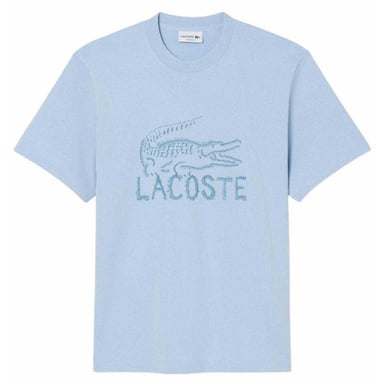 Lacoste Mens Logo Cotton T-Shirt (Blue)
