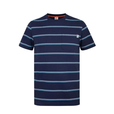 SoulCal Mens Striped Pocket Regular T-Shirt (Navy)