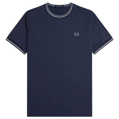 Fred Perry Mens Tipped T-Shirt (Airforce Blue)