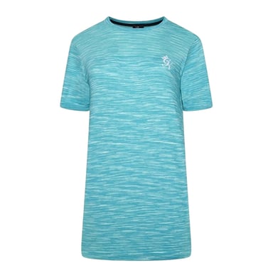 Gym King Mens Crew Neck Slim T-Shirt (Ocean Blue)