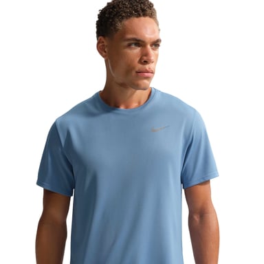 Nike Mens Miler Swoosh Reflective Detail T-Shirt (Blue)