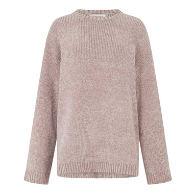 Jack Wills Womens/Ladies Chenille Crew Neck Sweater Top (Taupe)