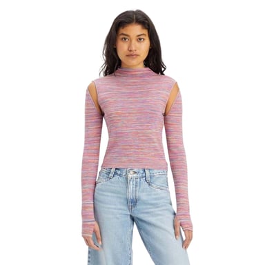 Levis Womens/Ladies Jupiter Cable Knit Jumper (Pink)