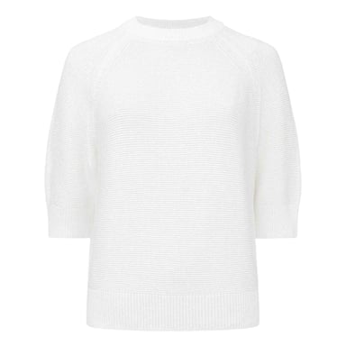 French Connection Womens/Ladies Relaxed Fit 3/4 Sleeve Sweater Top (White)