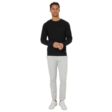Threadbare Mens Staleyhall Logo Jumper (Black)