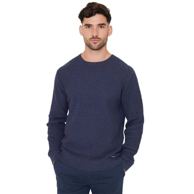 Threadbare Mens Staleyhall Logo Jumper (Denim Blue)
