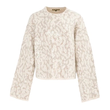 Biba Womens/Ladies Leopard Print Jumper (Beige/Grey)