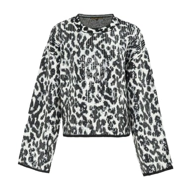 Biba Womens/Ladies Leopard Print Jumper (Black/Grey)