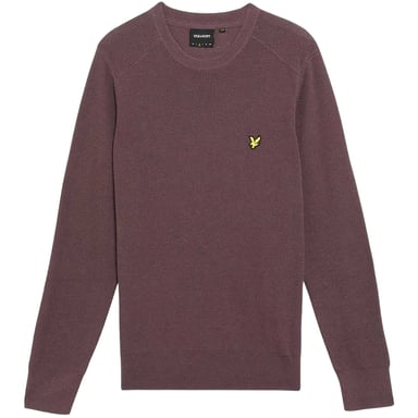 Lyle & Scott Mens Ribbed Raglan Jumper (Espresso)