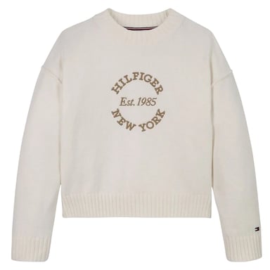 Tommy Hilfiger Girls New York Relaxed Fit Sweater Top (Ivory)