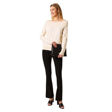 Biba Womens/Ladies Knitted Bardot Jumper (Whitecap Grey)