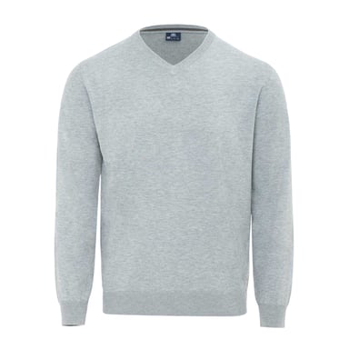 Giorgio Mens Polyester V Neck Jumper (Grey Marl)