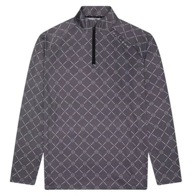 Ellesse Mens Chieso Half Zip Relaxed Fit Golf Fleece Top (Grey)