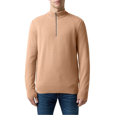 Boss Mens Ebrando-P Knitted Half Zip Jumper (Medium Beige)