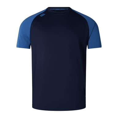 Canterbury Mens Elt Crew Neck Slim Raglan Athletic T-Shirt (Navy Marl)