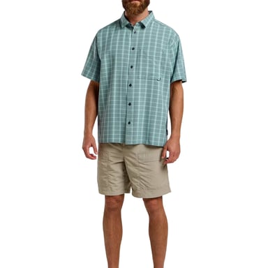 Jack Wolfskin Mens Checked Relaxed Fit T-Shirt (Dark Navy)