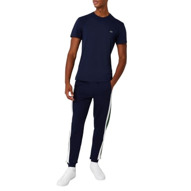 Lacoste Mens Logo Premium Cotton T-Shirt (Navy)