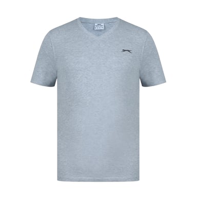 Slazenger Mens Embroidered Logo Cotton T-Shirt (Grey Marl)