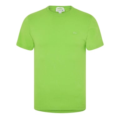 Lacoste Mens Logo Crew Neck Regular T-Shirt (Green)