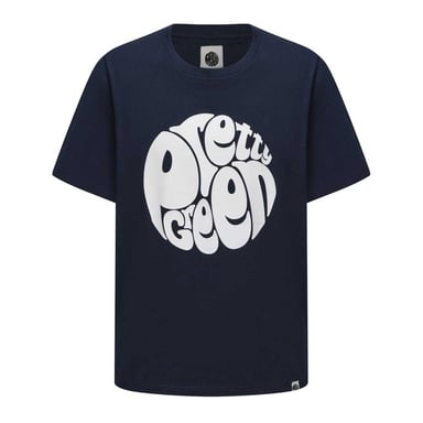 Pretty Green Mens Logo Cotton T-Shirt (Navy)