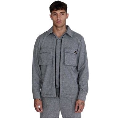 SikSilk Mens Overshirt (Grey)