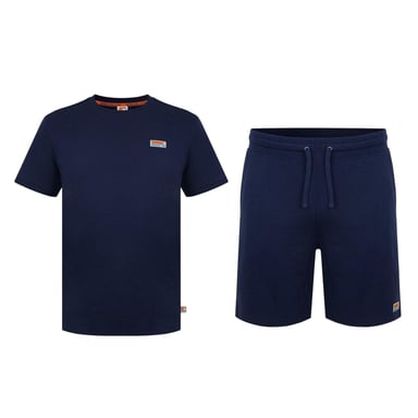 SoulCal Mens T-Shirt & Shorts Set Set (Navy)