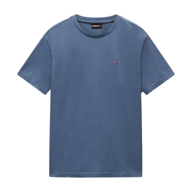 Napapijri Mens Salis Logo Short-Sleeved T-Shirt (Stormy Weather)
