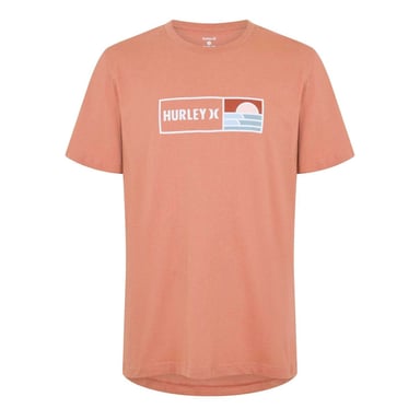 Hurley Mens Box Logo T-Shirt (Red)