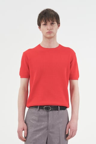 Heren Katoenen Ronde Hals T-Shirt