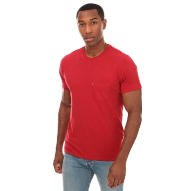 Levis Mens Logo Pocket T-Shirt (Red)