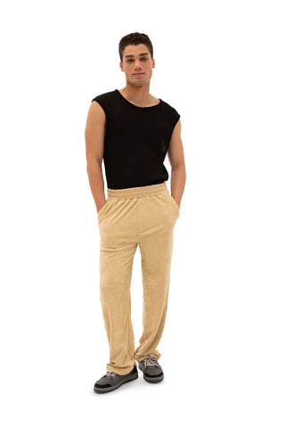 Men's straight-leg knit pants