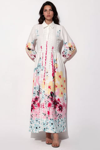 Floral A-line Maxi Dress