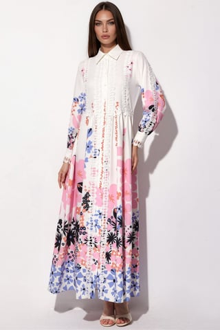 Floral A-line Maxi Dress