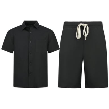Enos Zomerset ribbed oversized shirt en korte broek