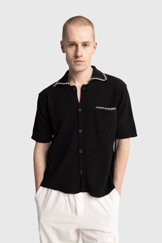 Herr T-shirts i bomull med kort ärm