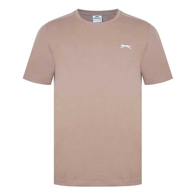 Slazenger Mens 3D Logo T-Shirt (Dark Beige)