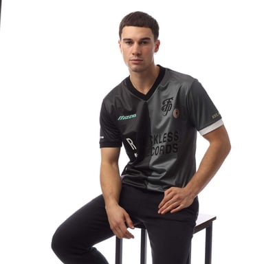 Mizuno Mens Footpatrol Monogram Game Football Jersey (Black)