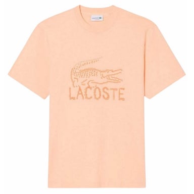 Lacoste Mens Logo Cotton T-Shirt (Pink)