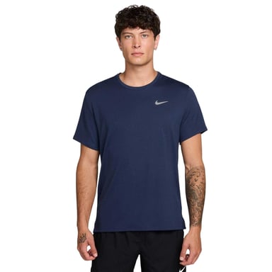 Nike Mens Miler Swoosh Reflective Detail T-Shirt (Midnight Navy)