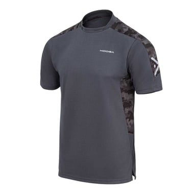KooGa Mens Panels Crew Neck T-Shirt (Charcoal)