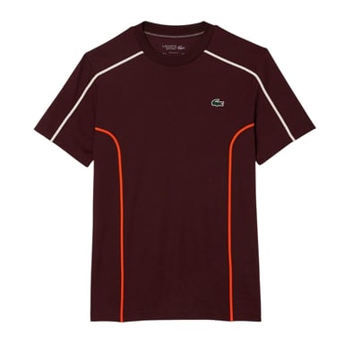 Lacoste Mens Ultra Dry Regular Tennis T-Shirt (Brown)