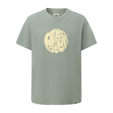 Pretty Green Heren T-shirt katoen met logo (Salie)