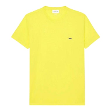 Lacoste Mens Embroidered Pima Cotton T-Shirt (Yellow)