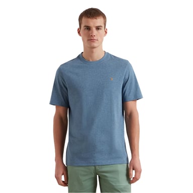 Farah Mens Logo Regular T-Shirt (Blue Tide)